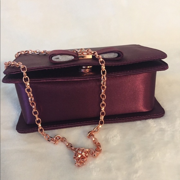 Ted Baker London Eveelyn Bow Satin Evening Bag - Picture 8 of 10